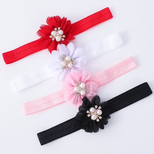 đ¸â¨ Pearl Flower Princess Baby Shoes with Matching Hairband â¨đ¸ - Image 3
